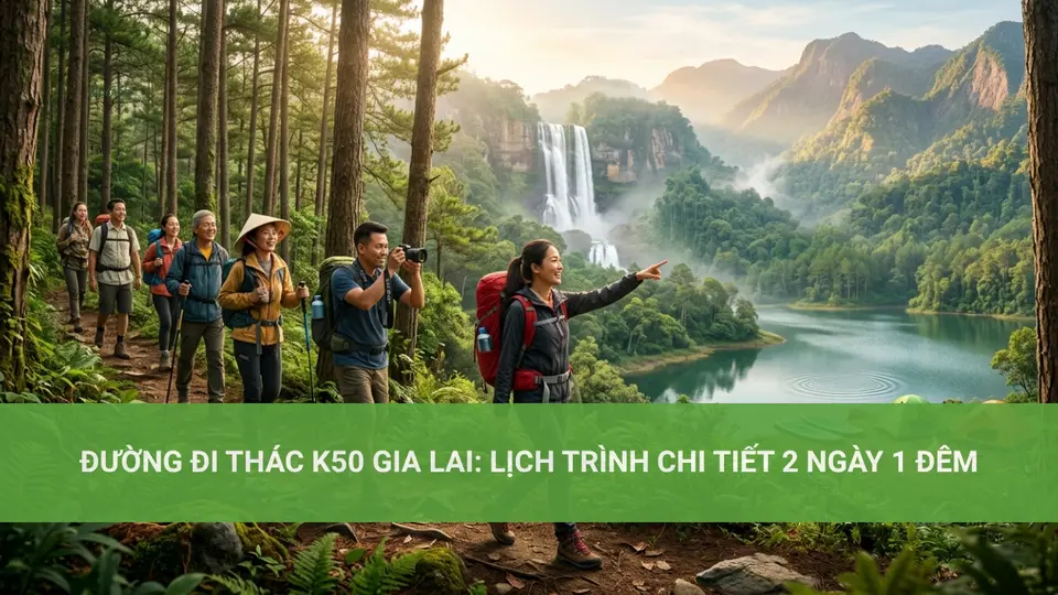 Khám Phá Thác K50 Gia Lai Hùng Vĩ Đường đi thác K50 Gia Lai: Lịch trình chi tiết 2 ngày 1 đêm