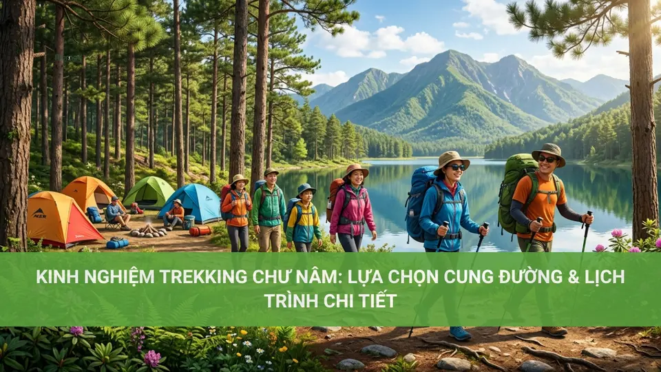 Experience Trekking Chư Nâm for Adventure Seekers Kinh Nghiệm Trekking Chư Nâm: Lựa Chọn Cung Đường & Lịch Trình Chi Tiết