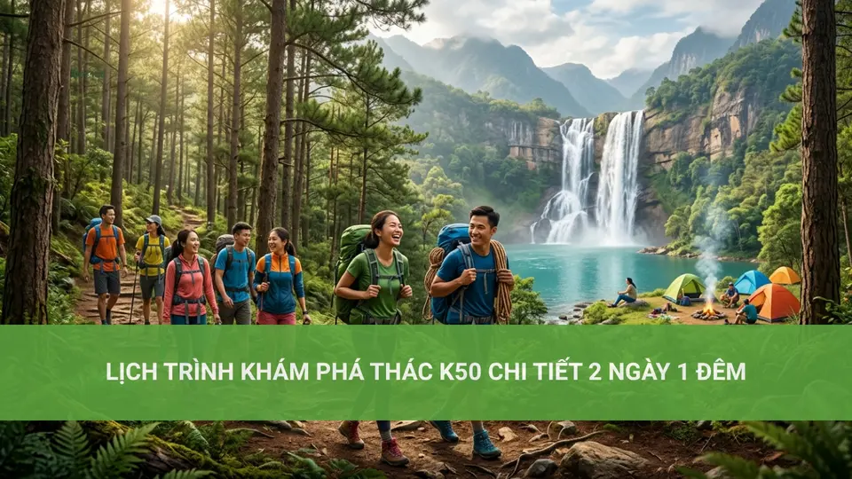 Thác K50: Khám Phá Vẻ Đẹp Mùa Nào Đẹp Nhất Lịch Trình Khám Phá Thác K50 Chi Tiết 2 Ngày 1 Đêm