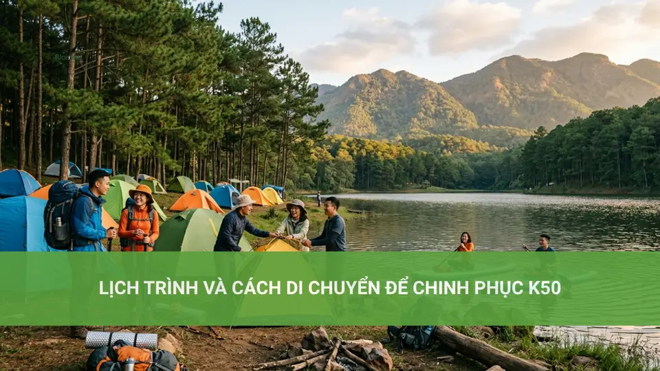 Lịch trình và cách di chuyển để chinh phục K50