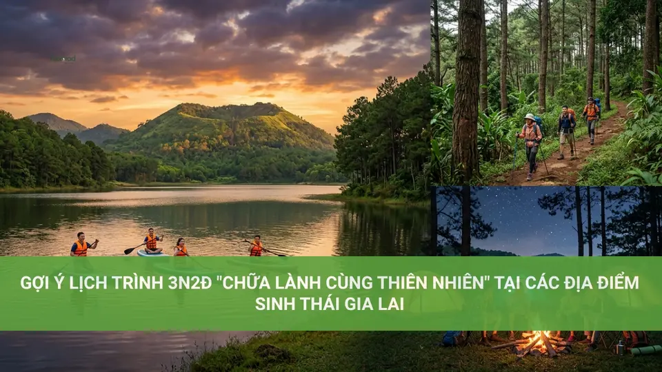 Gợi ý lịch trình 3N2Đ “Chữa lành cùng thiên nhiên” tại các địa điểm sinh thái Gia Lai