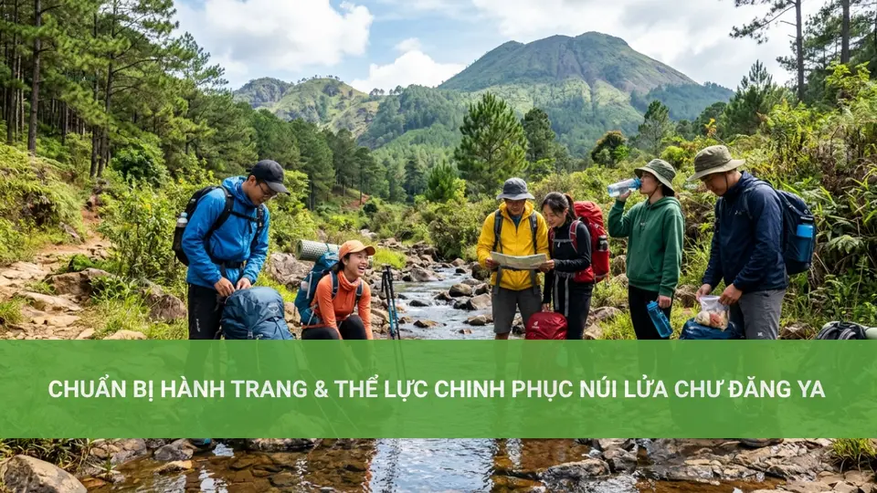 Chuẩn Bị Hành Trang & Thể Lực Chinh Phục Núi Lửa Chư Đăng Ya