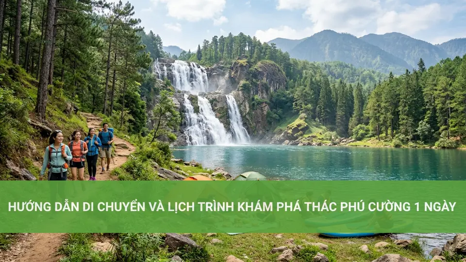 Hướng Dẫn Di Chuyển Và Lịch Trình Khám Phá Thác Phú Cường 1 Ngày