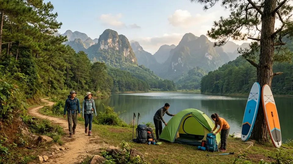 Khám phá trekking tuyệt đẹp tại Chư Hreng với cảnh quan ngoạn mục.